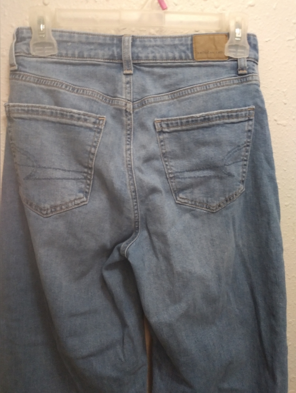 AE Super Hi Rise Baggy Wide Leg Jeans - Picture 6 of 8